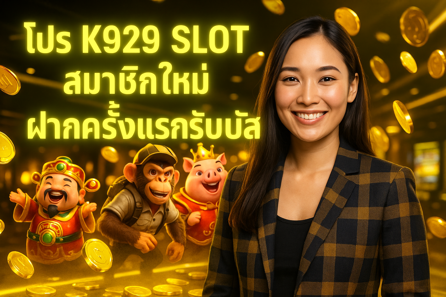 โปร K929 SLOT สมาชิกใหม่ ฝากครั้งแรกรับโบนัส